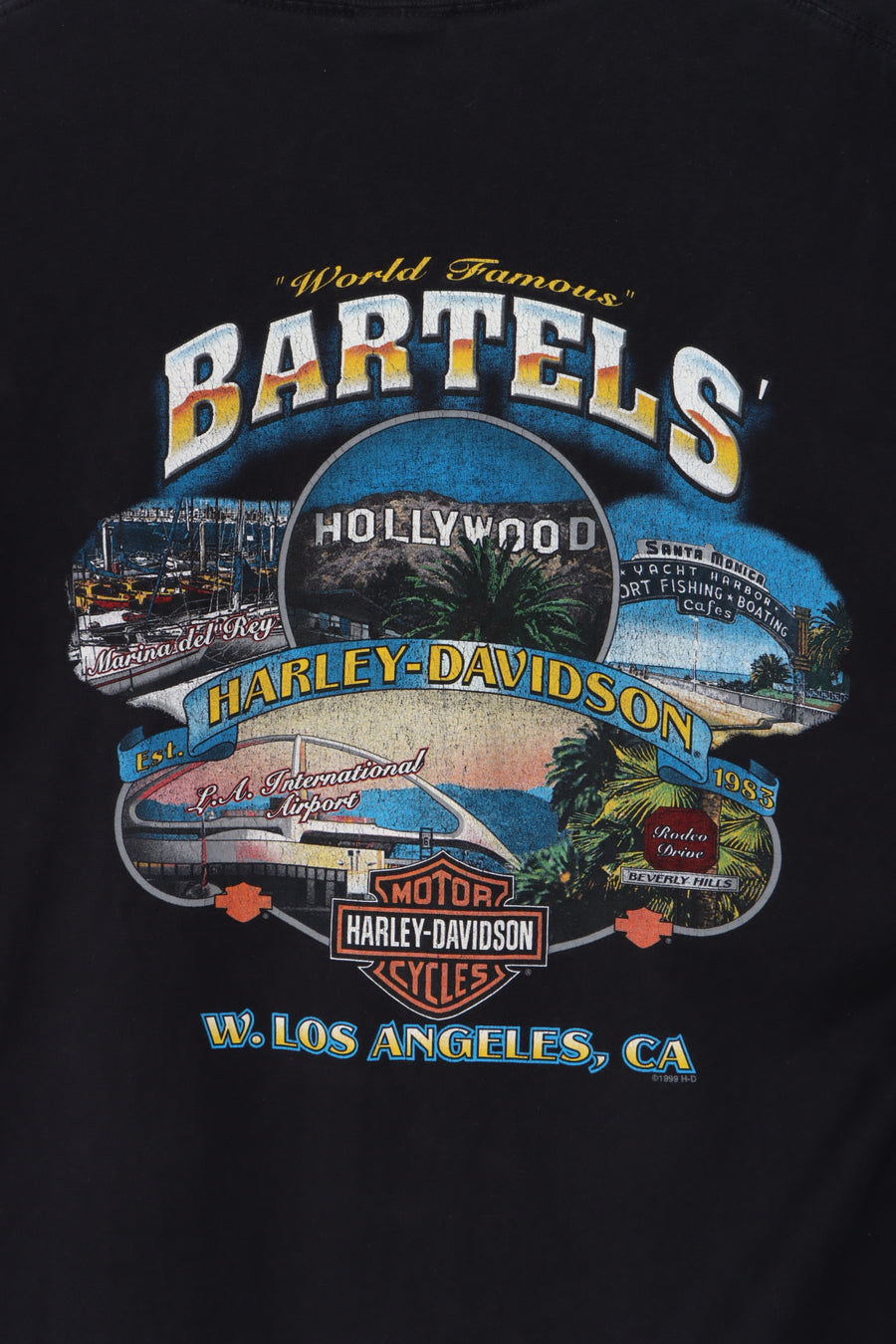 HARLEY DAVIDSON Los Angeles Evil Clown Front Back T-Shirt (XL)