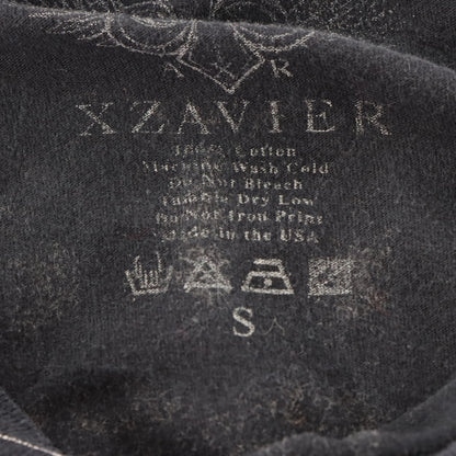 XZAVIER "Family Tradition" Bronze Foil Detail Y2K Style USA Made Cross Dagger T-Shirt (S)