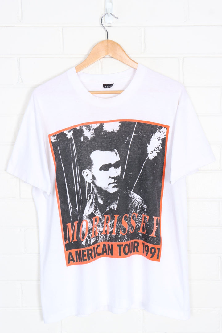 Vintage 1991 Morrissey Debut 'Sold Out' American Tour 50/50 Merch Tee (L)
