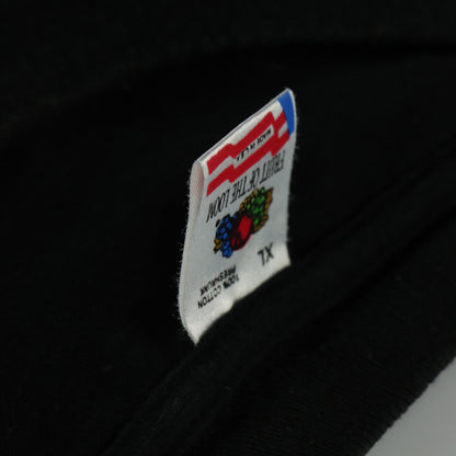 49ERS Joe Montana 'Unstoppable' Single Stitch NFL Black Football T Shirt (XL)