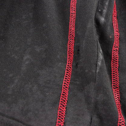 Vintage AFFLICTION 'American Customs' Wheel & Headdress Skull Velvet Detail Black Tee USA Made (M)