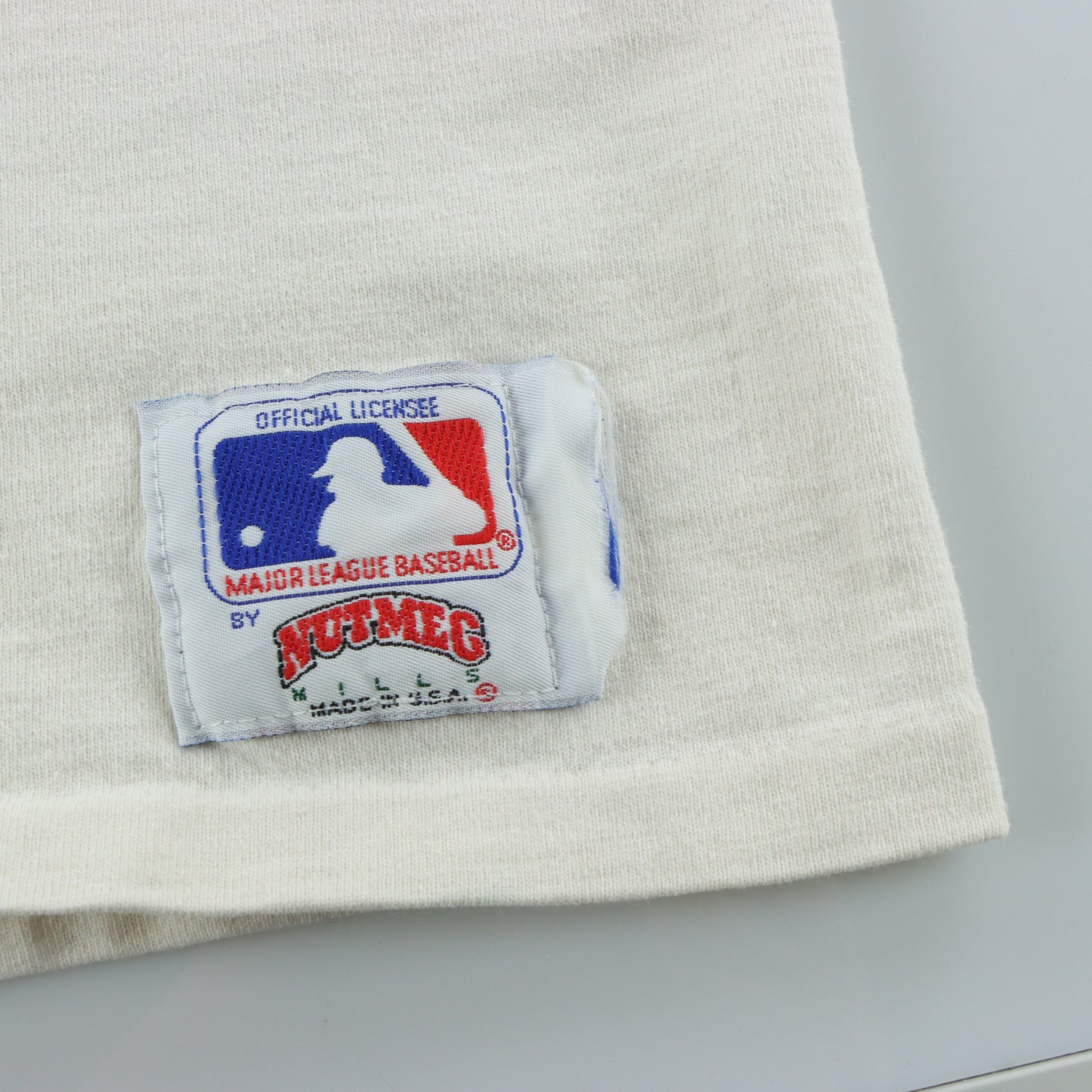 Vintage 1991 San Francisco Giants Embroidered Patch Single Stitch Tee USA Made (M-L)