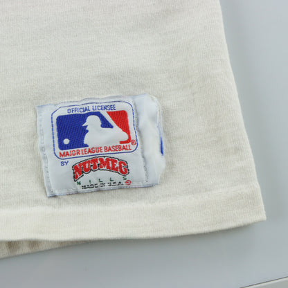 Vintage 1991 San Francisco Giants Embroidered Patch Single Stitch Tee USA Made (M-L)