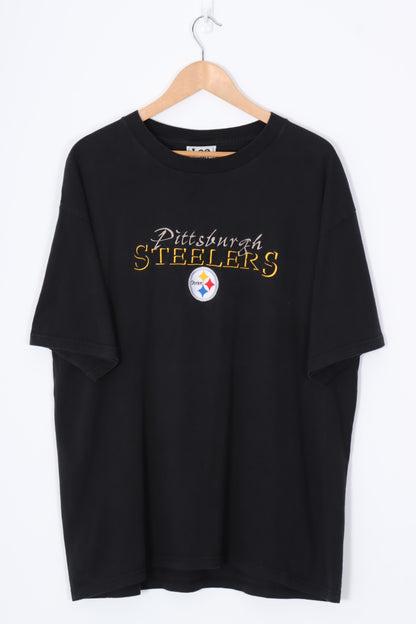 LEE Pittsburgh Steelers Embroidered NFL Pro Sport Tee (XL)