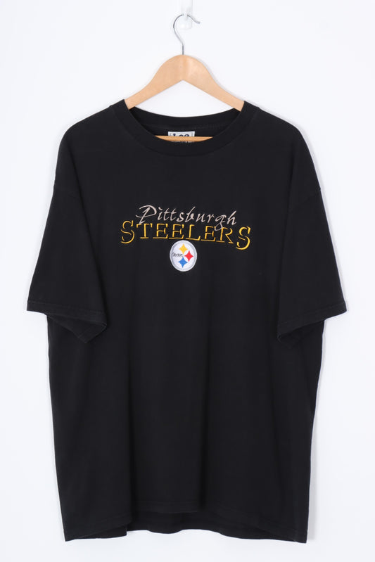 LEE Pittsburgh Steelers Embroidered NFL Pro Sport Tee (XL)
