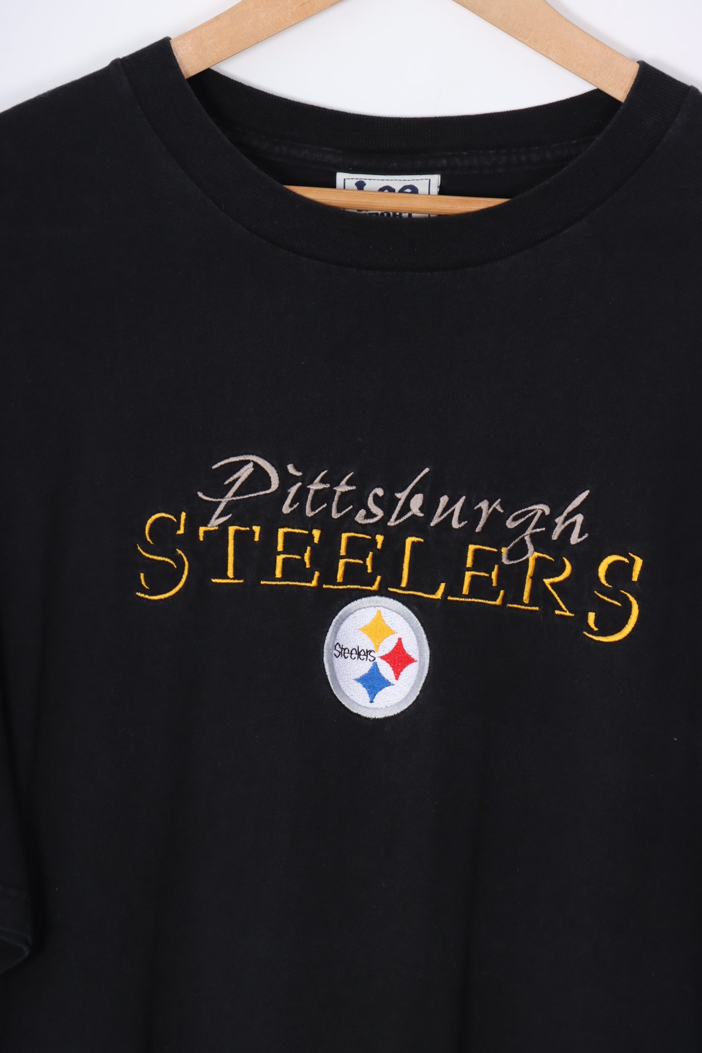 LEE Pittsburgh Steelers Embroidered NFL Pro Sport Tee (XL)