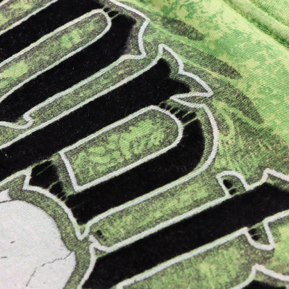 Vintage RAW STATE Premium "Redemption" Velvet Detail Green Y2K T-Shirt (L TALL)