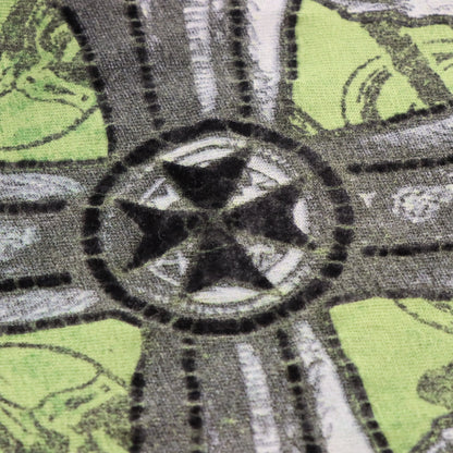 Vintage RAW STATE Premium "Redemption" Velvet Detail Green Y2K T-Shirt (L TALL)