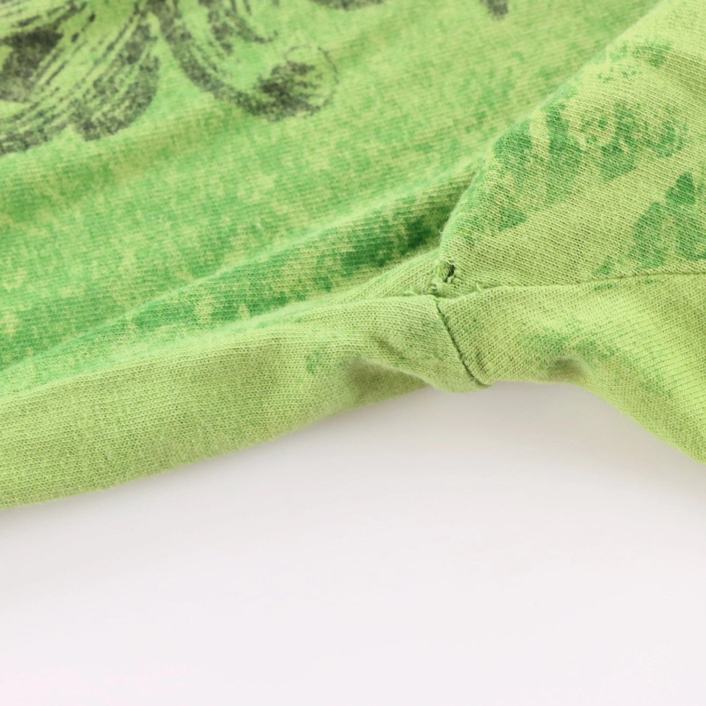 Vintage RAW STATE Premium "Redemption" Velvet Detail Green Y2K T-Shirt (L TALL)