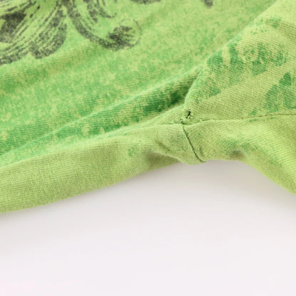 Vintage RAW STATE Premium "Redemption" Velvet Detail Green Y2K T-Shirt (L TALL)