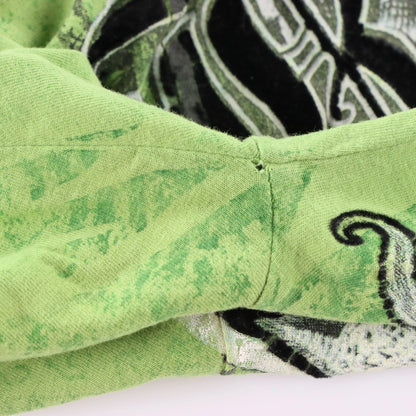 Vintage RAW STATE Premium "Redemption" Velvet Detail Green Y2K T-Shirt (L TALL)