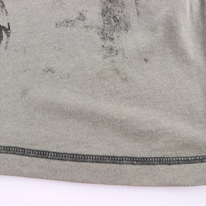 Vintage MMA ELITE Grey & Black Waffle Sleeve Y2K Long Sleeve Tee (XXL)