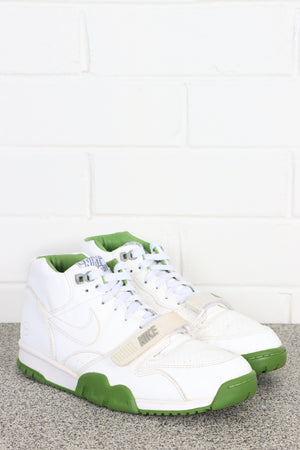 NIKE Court Air Trainer 1 x FRAGMENT Wimbledon 'White Chlorophyll' Sneakers (9.5)