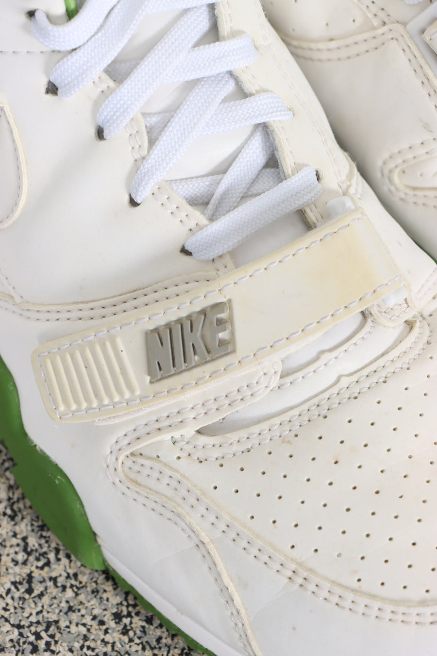 NIKE Court Air Trainer 1 x FRAGMENT Wimbledon 'White Chlorophyll' Sneakers (9.5)