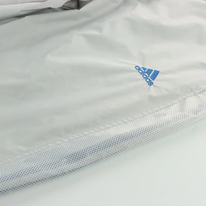 ADIDAS Embroidered Logo Grey Mesh Side Track Pants (M) - Vintage Sole Melbourne