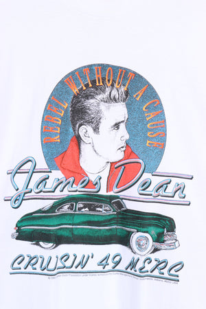 Vintage 1990 James Dean "Rebel Without a Cause" Single Stitch Tee USA Made (XL)