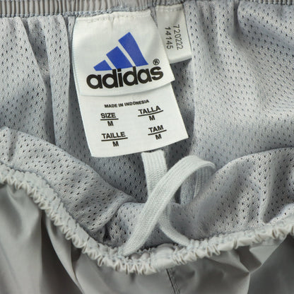 ADIDAS Embroidered Logo Grey Mesh Side Track Pants (M) - Vintage Sole Melbourne