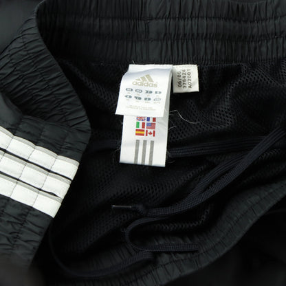 ADIDAS Embroidered Logo 3-Stripe Black & White Spray Track Pants (XL) - Vintage Sole Melbourne