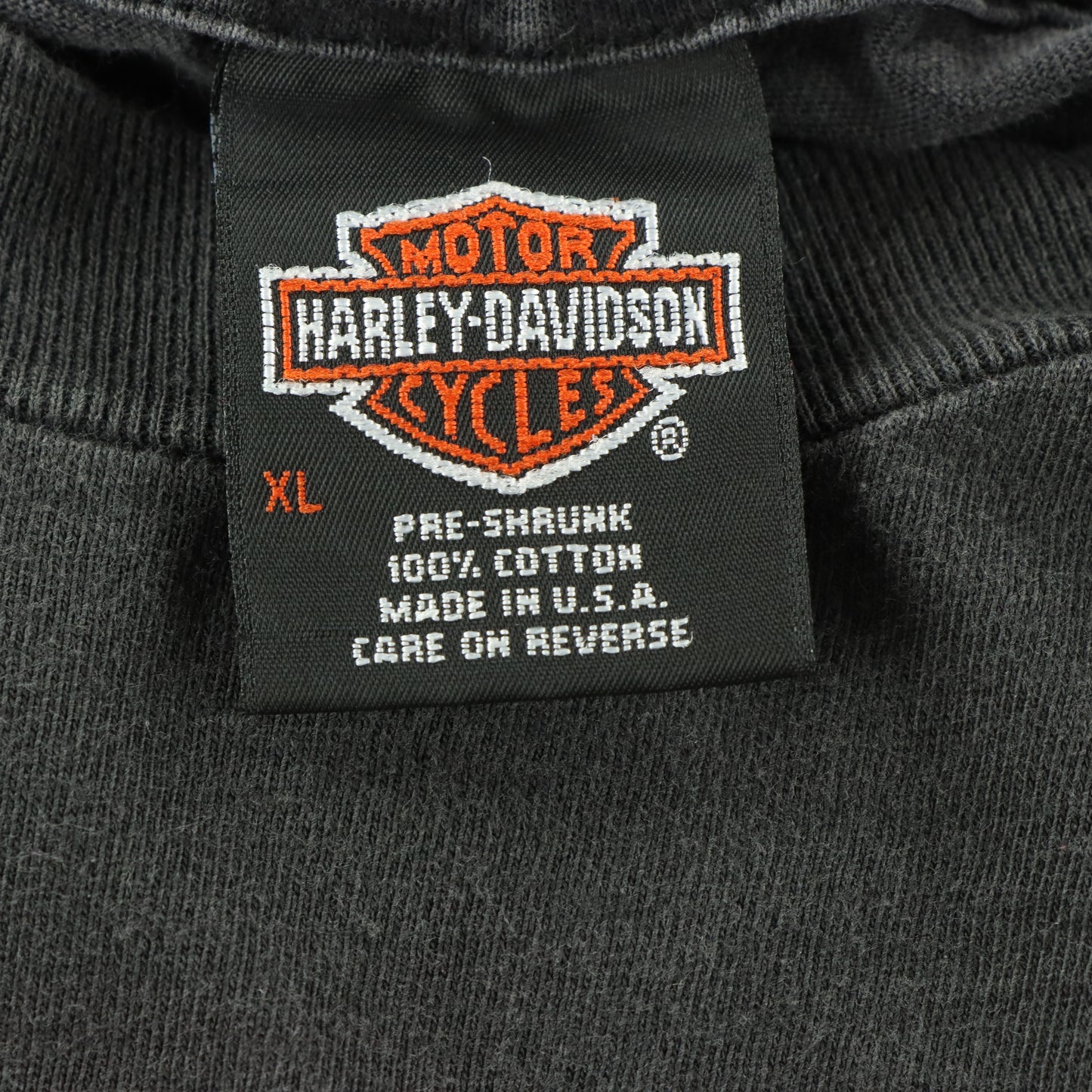 HARLEY DAVIDSON Vintage 1995 Single Stitch 'Kingman Cycle' Arizona USA Made T-Shirt (L-XL)