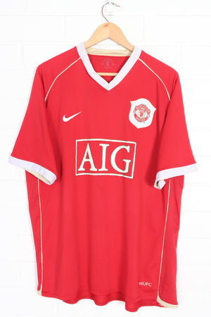 Manchester United 2006/2007 NIKE Home Soccer Jersey (XL)