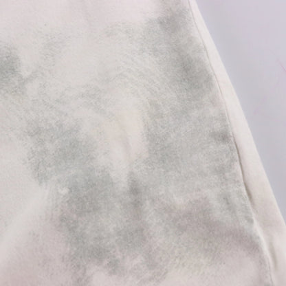 SOUTHPOLE Vintage Y2K Winged Cross Velvet Detail White T-Shirt (L TALL)