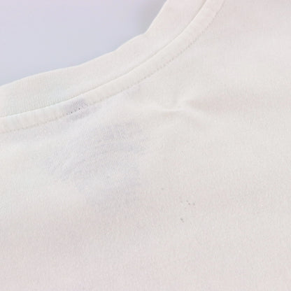 SOUTHPOLE Vintage Y2K Winged Cross Velvet Detail White T-Shirt (L TALL)