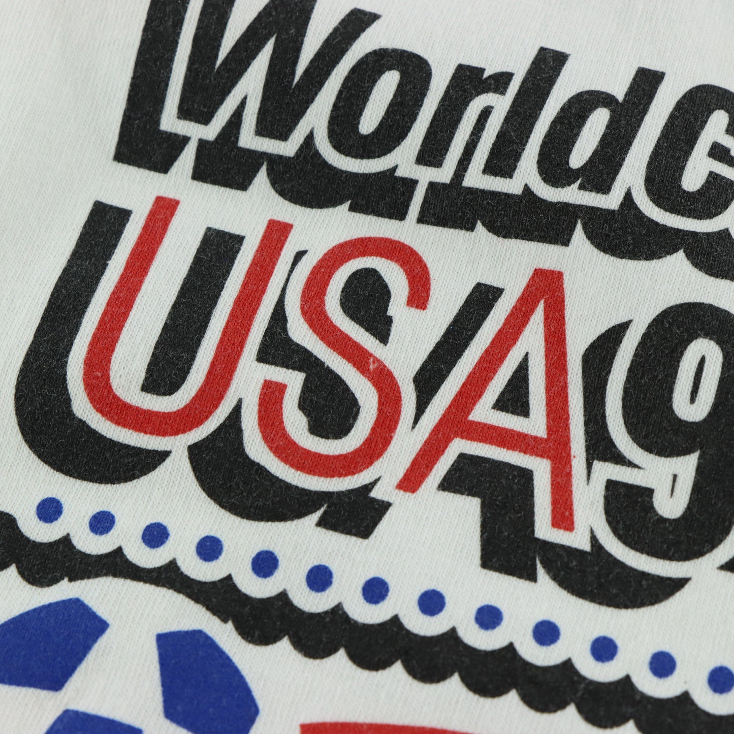 Vintage 90s "World Cup USA 94" Retro Soccer Balls Graphic Single Stitch Tee USA Made (XL)