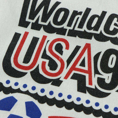 Vintage 90s "World Cup USA 94" Retro Soccer Balls Graphic Single Stitch Tee USA Made (XL)