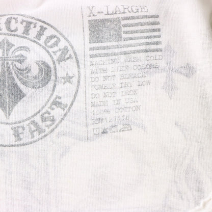 AFFLICTION Vintage Winged Skull Cross USA Made Y2K T-Shirt (XL)