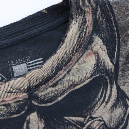 Vintage AFFFLICTION Puppet Master Skeleton USA Made Y2K Tee (L)