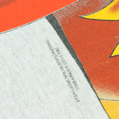 Vintage 1995 YOSEMITE SAM Looney Tunes Moustache USA Made Grey T Shirt (M-L) - Vintage Sole Melbourne