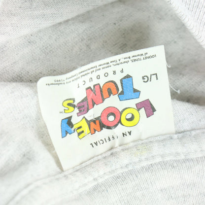 Vintage 1995 YOSEMITE SAM Looney Tunes Moustache USA Made Grey T Shirt (M-L) - Vintage Sole Melbourne