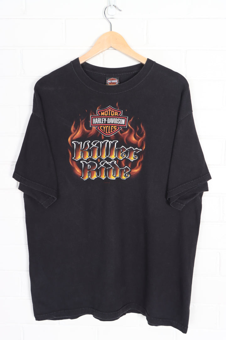 HARLEY DAVIDSON "Killer Ride" Texas Eagle Front Back T-Shirt USA Made (XL)