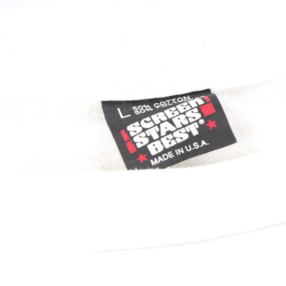 Vintage Naughty Crayfish Festival Single Stitch 50/50 USA Made White T-Shirt (M)
