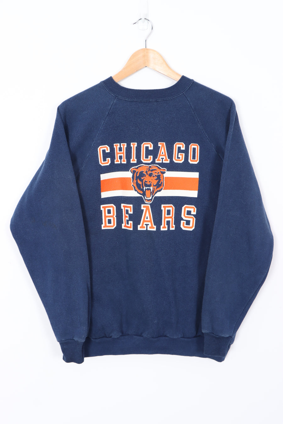 Chicago Bears NFL Football Navy USA Made Sweatshirt (XL)