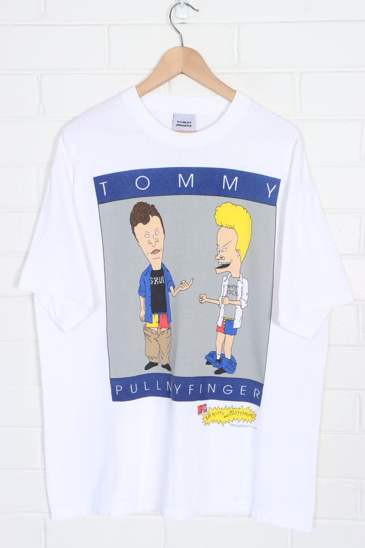 MTV STANLEY DESANTIS Beavis and Butt-Head 1995 "Tommy Pullmyfinger" T-Shirt (XL)