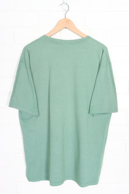 Mardi Gras Texas Single Stitch Green T-Shirt USA Made (XL)