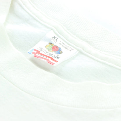 1993 LOONEY TUNES 'Good Catch!' Bugs Bunny Taz USA Made Baseball White Tee (XL) - Vintage Sole Melbourne