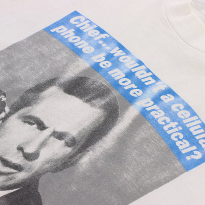 Vintage 1993 GET SMART 'Cellular Phone' CBS White Single Stitch T-Shirt (L)