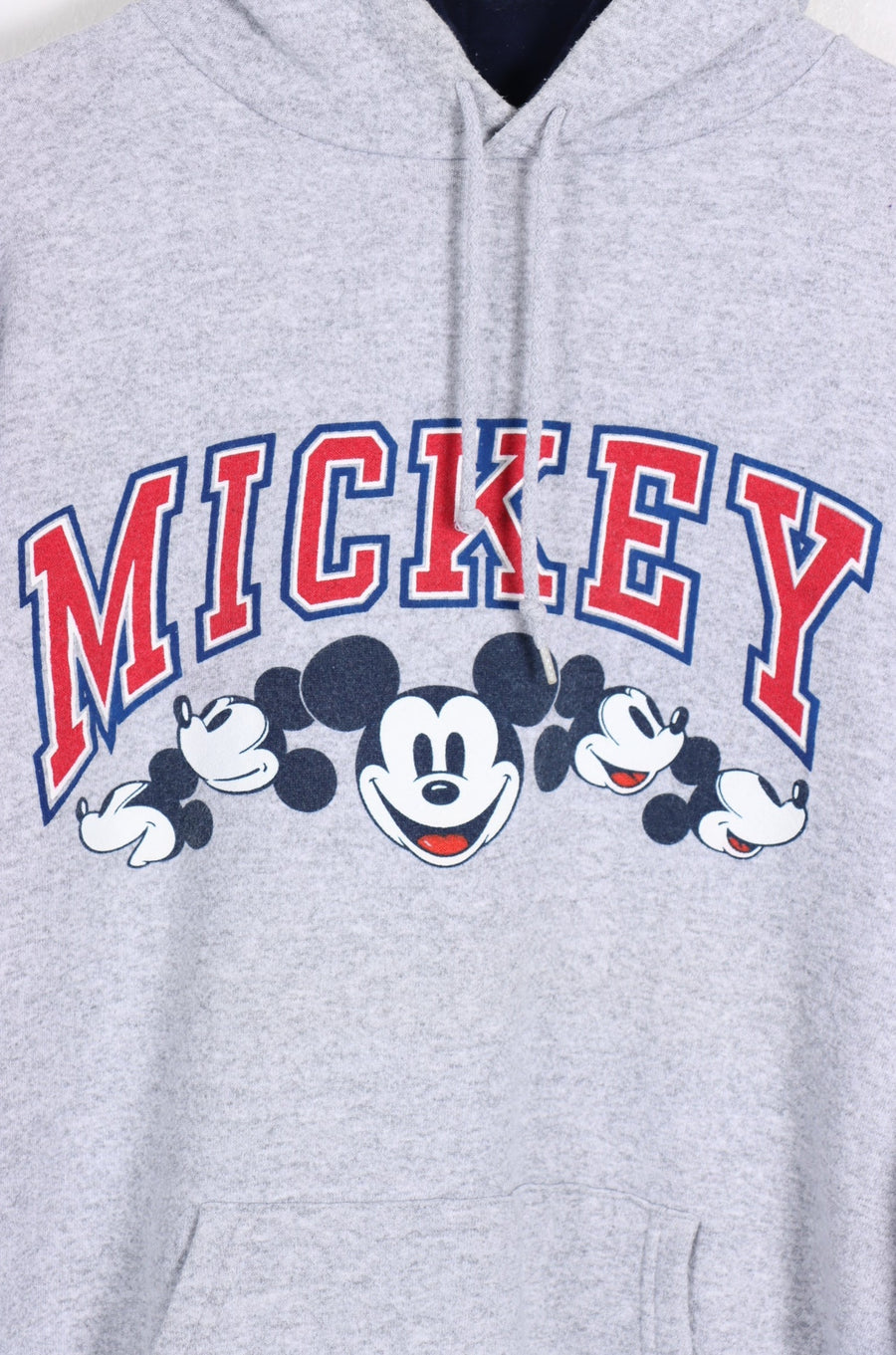 DISNEY Mickey Mouse Spell Out Varsity Hoodie USA Made (XL)