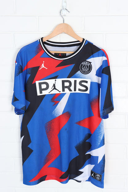 MICHAEL JORDAN X PSG PARIS SAINT GERMAIN Basketball Soccer Jersey (XL)