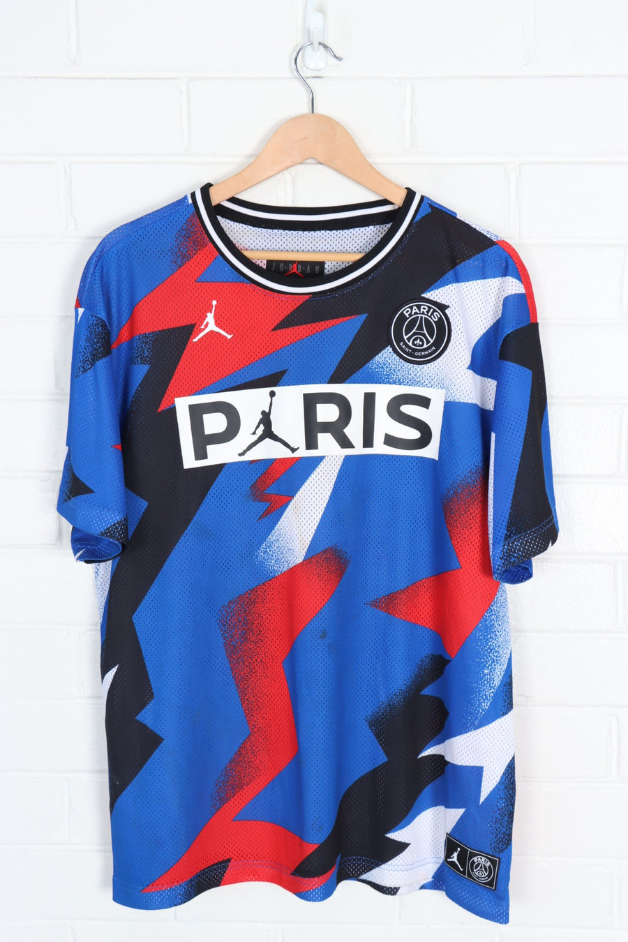 MICHAEL JORDAN X PSG PARIS SAINT GERMAIN Basketball Soccer Jersey (XL)