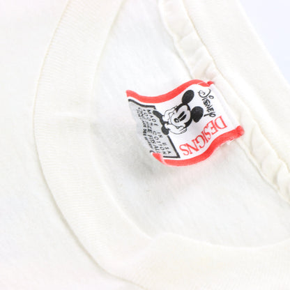 Vintage MINNIE MOUSE Big Face Disney Cartoon Single Stitch White T-Shirt (XL-XXL)