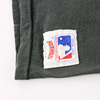 Vintage OAKLAND A'S Dave Stewart MLB USA Made Grey Baseball T-Shirt (XL)