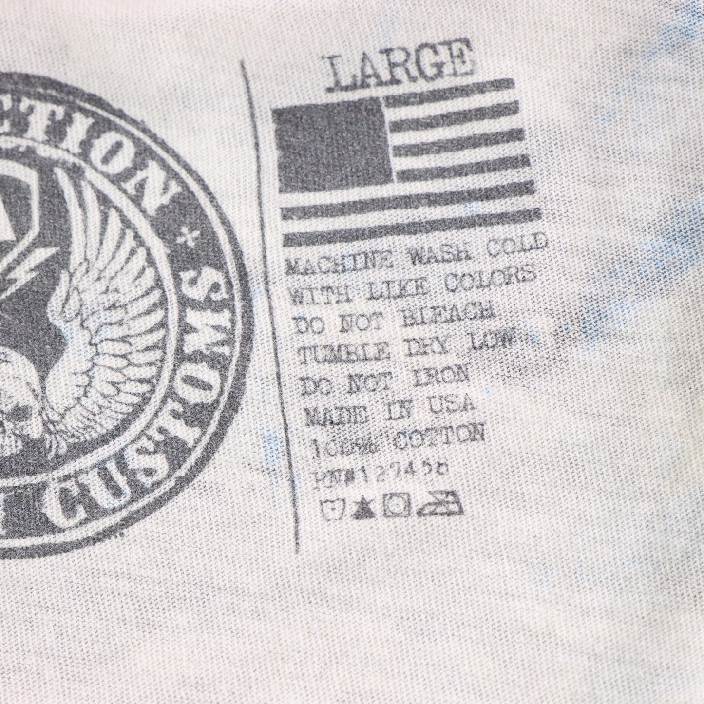 Vintage AFFLICTION 'American Customs' American Flag USA Made Y2K Tee (Women's L)