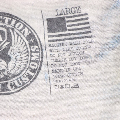 Vintage AFFLICTION 'American Customs' American Flag USA Made Y2K Tee (Women's L)