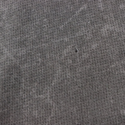 Vintage ARCHAIC AFFLICTION Velvet Cross Detail Grey Y2K Waffle Knit Thermal Long Sleeve Tee USA Made (M TALL)