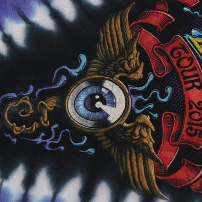 Vintage LIQUID BLUE Dead & Company Tour Eye Tie Dye Music T-Shirt (L)