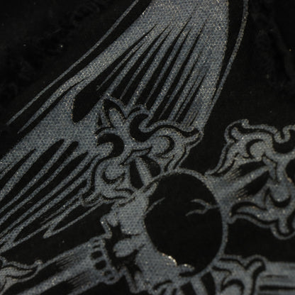 BLACK LABEL Y2K Grunge Wing Cross Hardware Black Tee (L)