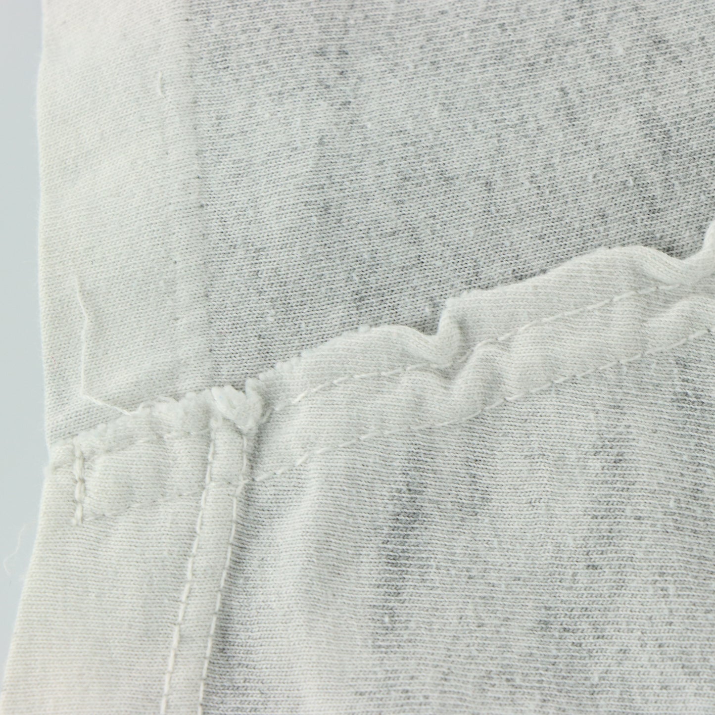 AFFLICTION Y2K Two Skulls Lightweight Distressed USA Made Grey Tee (XXL)